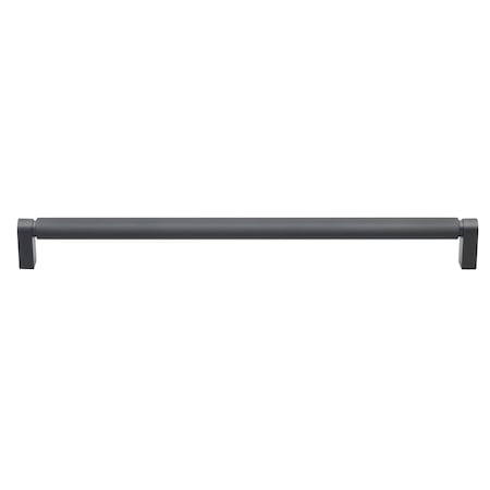 Gliderite Hardware 12-5/8 in. Center to Center Knurled Bar Pull Matte Black 4788-320-MB-1
